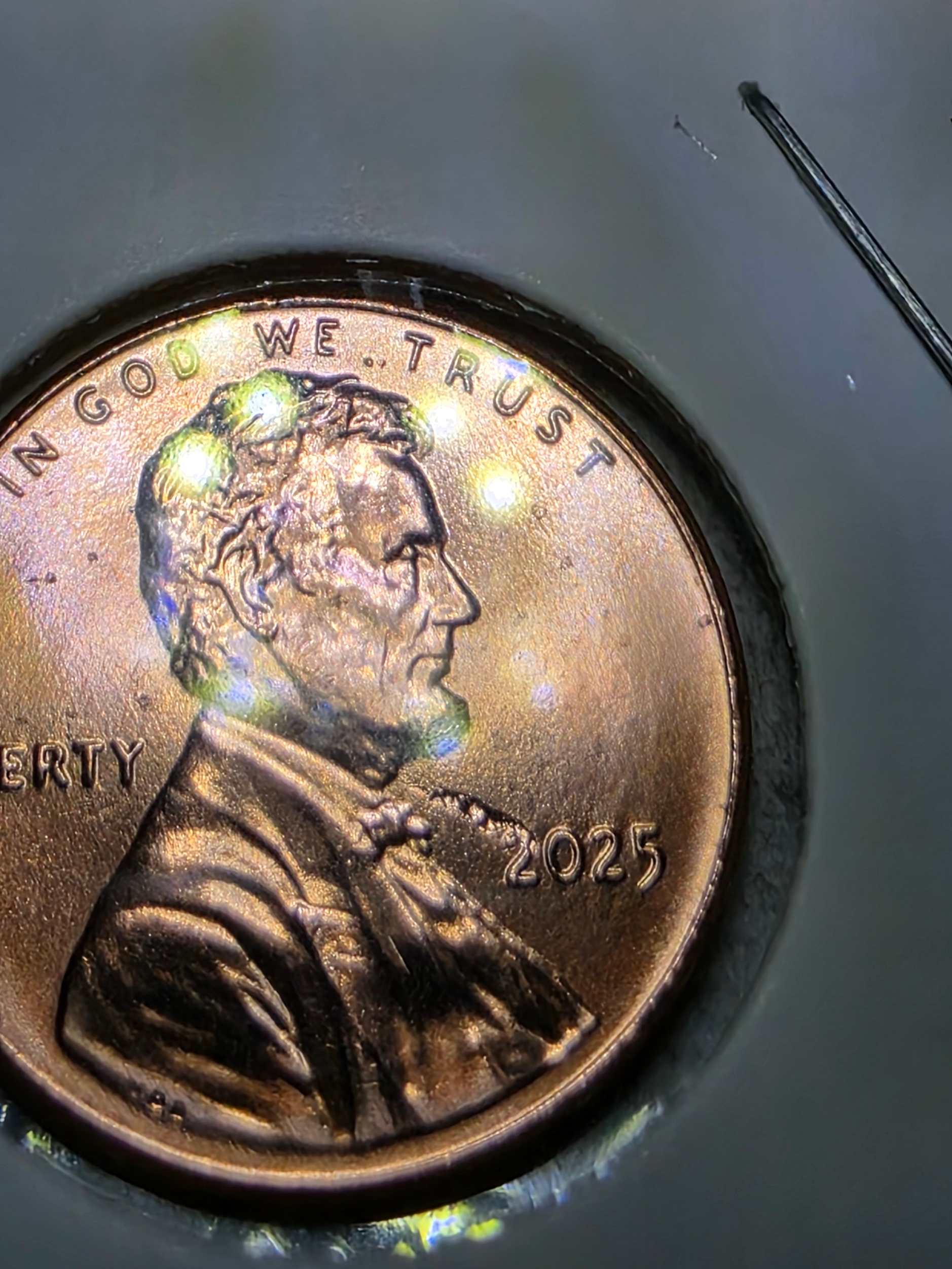 2025-P-Penny-From-New-Roll-With-What-I-Think-Are-Cud-Errors.-I-Have-More-Than-1-Of-These.